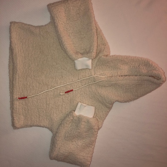 Cropped hooded sweatshirt - Picture 2 of 4